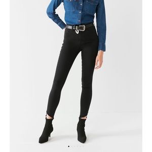 BDG twig frayed high rise skinny jeans